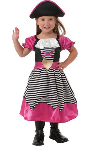 Pink Pirate Cute Toddler Child Costume