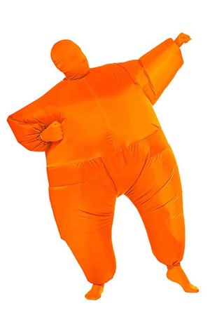 Orange Inflatable Adult Costume