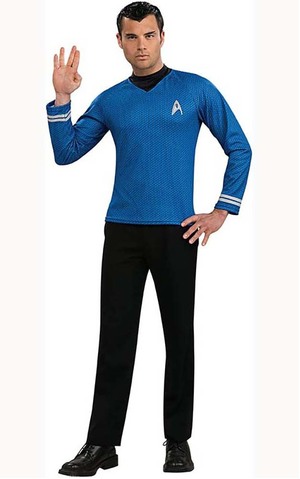 Rubies Star Trek Into Darkness with Off-duty Star Fleet Uniform Shirt Costume 