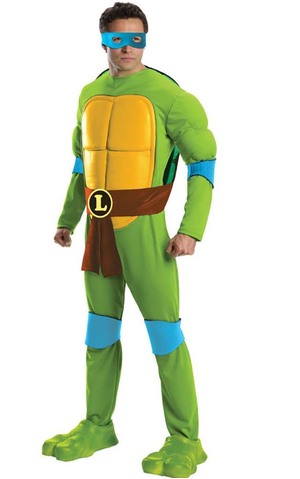 Teenage Mutant Ninja Turtles Deluxe Leonardo Adult Costume | Costume Crazy
