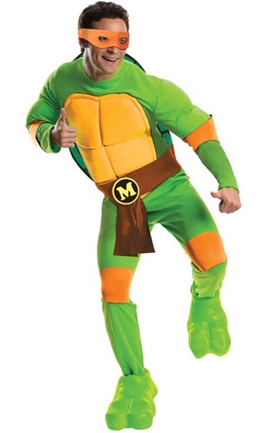 Teenage Mutant Ninja Turtles Deluxe Michelangelo Adult Costume