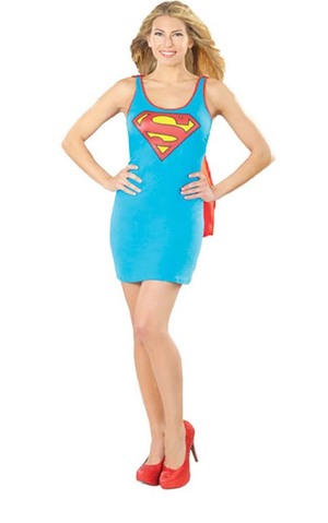 Supergirl Tank Dress Adult Superhero Costume