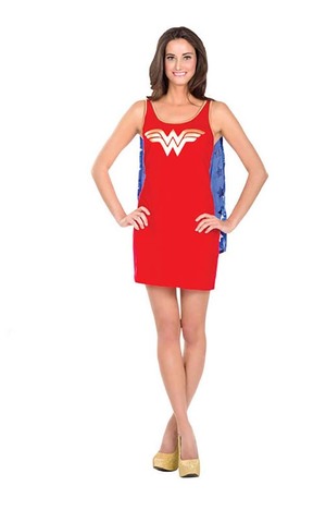 Wonder Woman Adult Tank Dress Superhero Costume