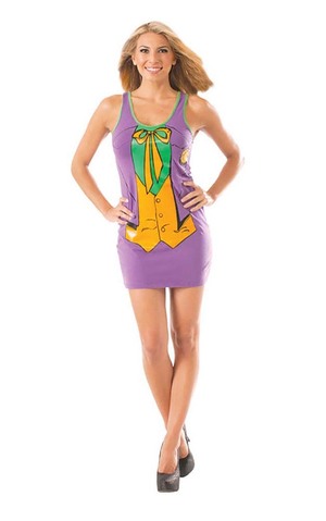 Joker Tank Dress Adult Villain Costume