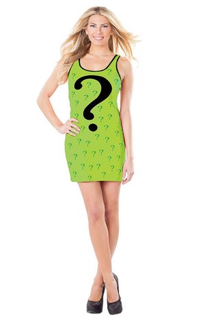 Riddler Tank Dress Adult Villain Costume
