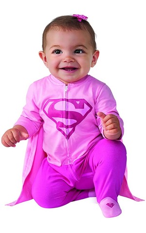 Pink Supergirl Infant Costume