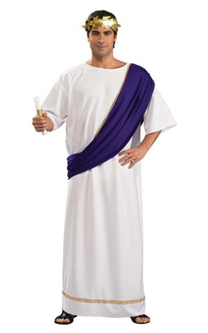 Roman Noble White Toga Adult Costume