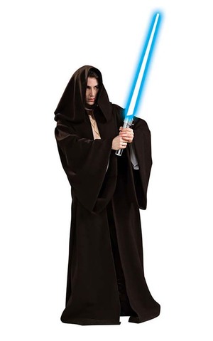Super Deluxe Jedi Hooded Robe Star Wars Adult Costume