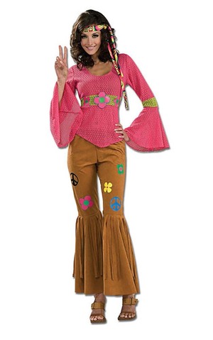 Woodstock Honey Hippy Adult 60s Costume