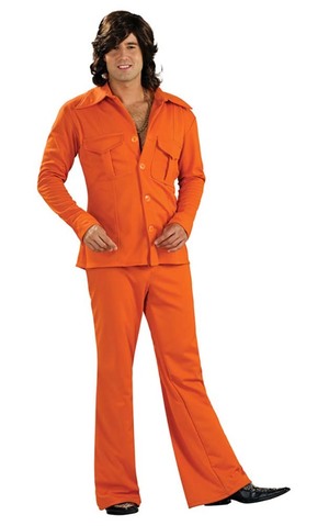 Safari Suit Orange Adult Costume