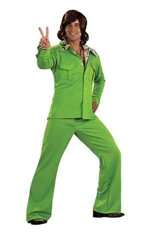 Safari Suit Lime Adult Costume