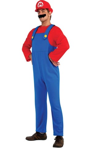Super Mario Bros - Mario Adult Costume