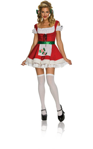 Sexy Christmas Candy Adult Mrs Claus Costume