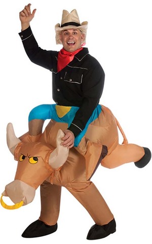 Inflatable Bull Rider Adult Costume