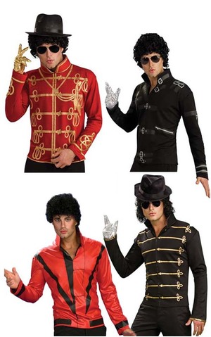 Michael Jackson Red Military Jacket Adult Costume