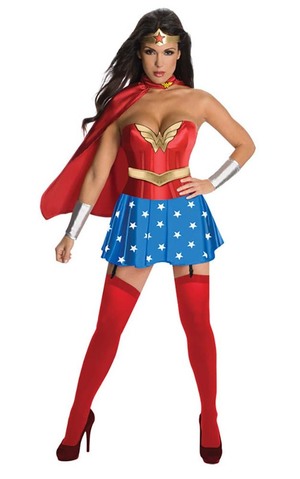 Wonder Woman Deluxe Corset Adult Costume