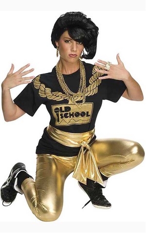 Gold Lame Hip Hop Leggings