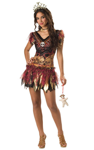 Voodoo Witch Teen Child Costume