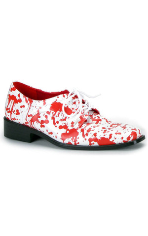 Blood Splattered White Adult Shoes