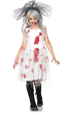 Zombie Bride Child Costume