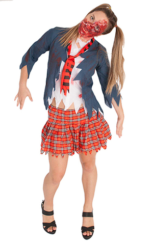 Zombie Schoolgirl Adult Costume