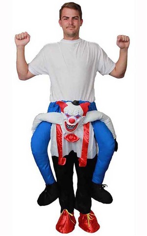 Carry Me Crazy Clown Adult Halloween Costume