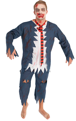 High School Zombie Adult Student Teacher Costume