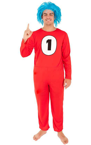 Thing 1 Cat In The Hat Adult Costume