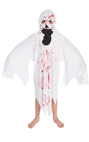 Bloody White Ghost Child Halloween Costume