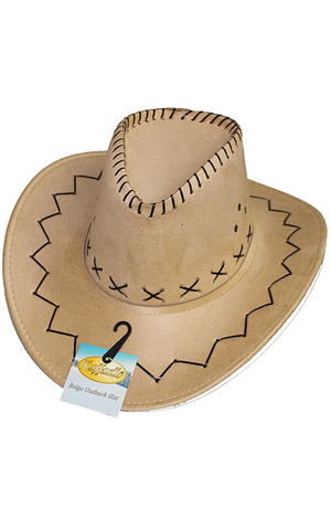 Beige Outback Cowboy Adult Hat