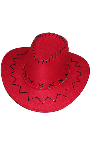 Red Outback Cowboy Adult Hat